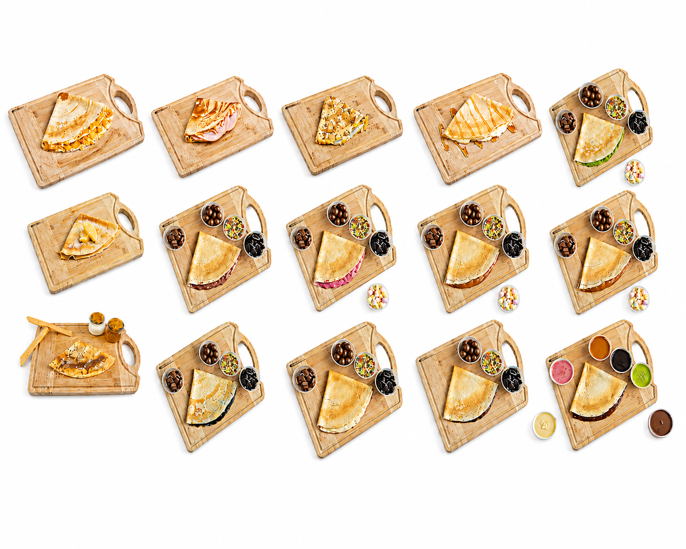 Delicate Sweet & Savory Crepes